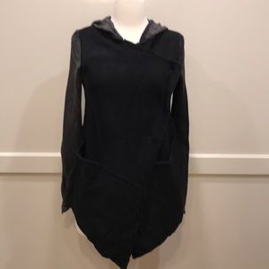 Free People Asymmetrical Hooded Jacket